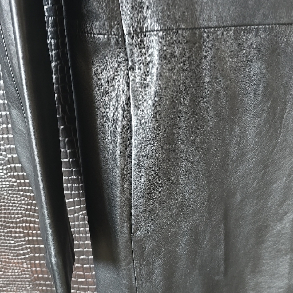 Kenneth Cole Black Trench Coat Timeless Elegance - Picture 3 of 16